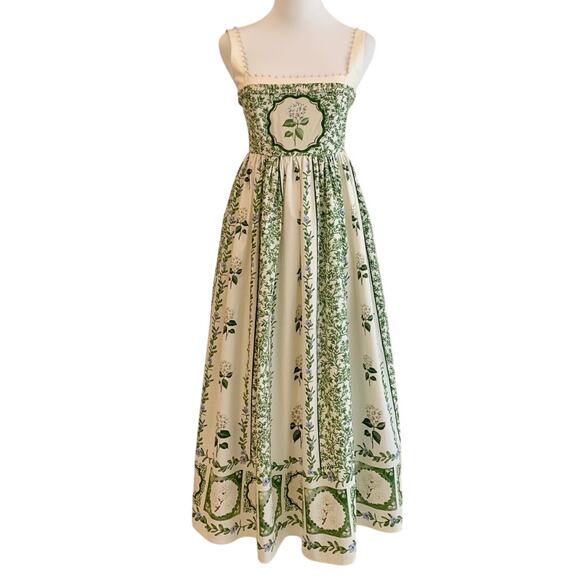 Agua by Agua Bendita Barbara floral cotton midi dress - Picture 6 of 10